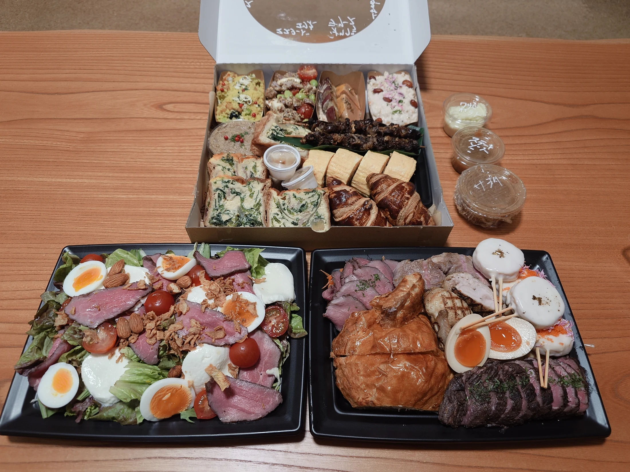Arbreの特注料理とオードブル